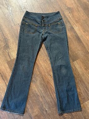 VTG Y2K bisou bisou low rise boot cut jeans